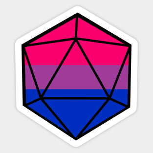 Bisexual Pride d20 Sticker